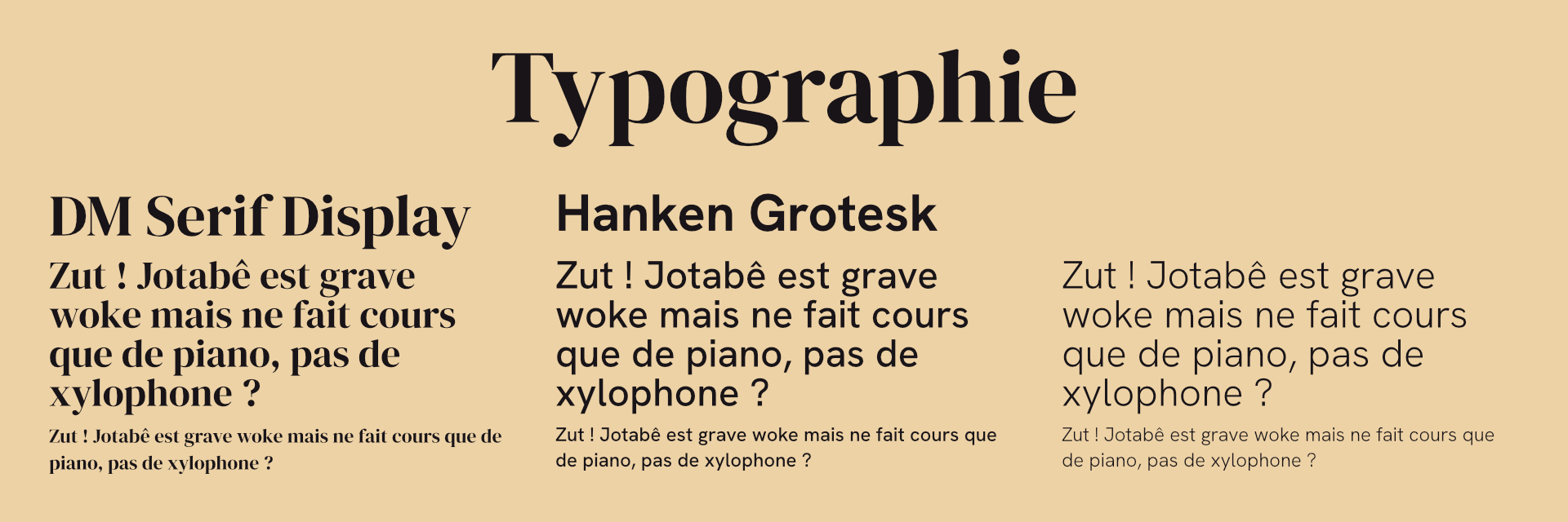 Typographie